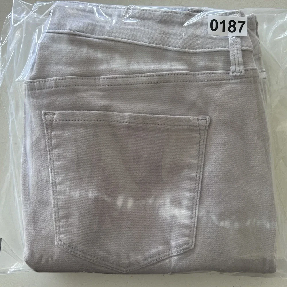 OLD NAVY Women's Jeans Rockstar Super Skinny High Rise Stretch Tie Dye Tan Sz 16